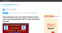 Desktop Screenshot of freeearningonline.com