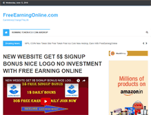 Tablet Screenshot of freeearningonline.com